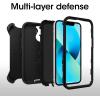 imageOtterBox iPhone 13 mini amp iPhone 12 mini Defender Series Case  Black Rugged amp Durable with Port Protection Includes Holster Clip KickstandBlack