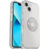 imageOtterBox iPhone 13 Otter  Pop Symmetry Series Clear Case  Clear POP Clear Integrated PopSockets PopGrip Slim PocketFriendly Raised Edges Protect Camera amp Screen
