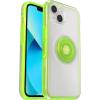 imageOtterBox iPhone 13 Otter  Pop Symmetry Series Clear Case  Limelight ClearGreen Integrated PopSockets PopGrip Slim PocketFriendly Raised Edges Protect Camera amp Screen
