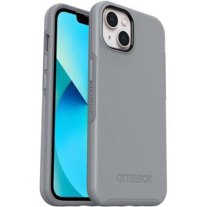 imageOtterBox iPhone 13 ONLY Symmetry Series Case  Black UltraSleek Wireless Charging Compatible Raised Edges Protect Camera amp ScreenGrey