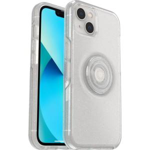 imageOtterBox iPhone 13 Otter  Pop Symmetry Series Clear Case  Stardust ClearGlitter Integrated PopSockets PopGrip Slim PocketFriendly Raised Edges Protect Camera amp Screen