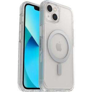 imageOtterBox iPhone 13 Symmetry Series Case  Black UltraSleek Snaps to MagSafe Raised Edges Protect Camera amp ScreenClear