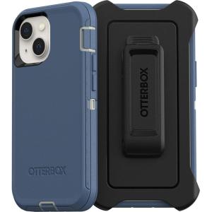 imageOtterBox iPhone 13 mini amp iPhone 12 mini Defender Series Case  Black Rugged amp Durable with Port Protection Includes Holster Clip KickstandBlue