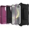 imageOtterBox Samsung Galaxy S25 Only  Defender Series Case  Black  Screenless  Rugged amp Durable  with Port Protection  Holster Clip Included  Microbial Defense ProtectionMorning Sky Pink