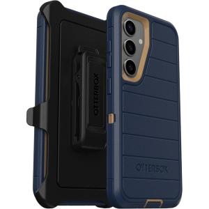 imageOtterBox Samsung Galaxy S25 Only  Defender Series Case  Black  Screenless  Rugged amp Durable  with Port Protection  Holster Clip Included  Microbial Defense ProtectionBlue Suede Shoes