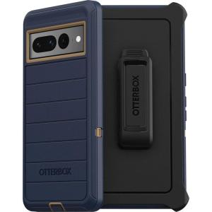 imageOtterBox Defender Series Case for Google Pixel 7 Pro Only  Holster Clip Included  Microbial Defense Protection  NonRetail Packaging  Blue Suede ShoesBlue Suede Shoes