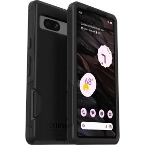 imageOtterBox Commuter Case for Google Pixel 7a Shockproof Drop Proof Rugged Protective Case 3X Tested to Military Standard Antimicrobial Protection Black