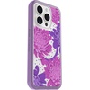 image:imageOtterBox iPhone 15 Pro Only Symmetry Series Clear Case  PAPERCUT FLOWERS Purple snaps to MagSafe ultrasleek raised edges protect camera amp screen