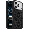image:imageOtterBox iPhone 17 Pro Symmetry Series Cactus Leather Case  Ink Blossom  Black  Textured Floral Embroidered iPhone Case
