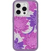 image:imageOtterBox iPhone 15 Pro Only Symmetry Series Clear Case  PAPERCUT FLOWERS Purple snaps to MagSafe ultrasleek raised edges protect camera amp screen