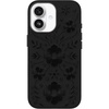 image:imageOtterBox iPhone 17 Symmetry Series Cactus Leather Case  Ink Blossom  Black  Textured Floral Embroidered iPhone Case