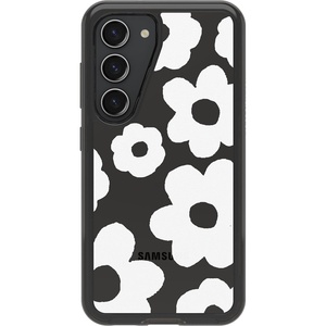 image:imageOtterBox Galaxy S23 Symmetry Clear Series Case  Zephyr Check Black UltraSleek Wireless Charging Compatible Raised Edges Protect Camera amp ScreenNori Bloom