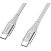 image:imageOtterBox 240W USBC 6ft Extended Power Fast Charging Cable White  Braided Design with Flexible Silicone Core Cable Organizing Loop USBC to USBC Charging Cable for Phones Laptops and Tablets