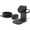 image:imageOtterBox 3in1 Wireless Charging Stand Black  Charging Station for iPhone Apple Watch and AirPods MagSafe Compatible Includes 45W Wall Charger amp 6ft USBC Charging Cable