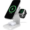 image:imageOtterBox 3in1 Wireless Charging Stand White  Charging Station for iPhone Apple Watch and AirPods MagSafe Compatible Includes 45W Wall Charger amp 6ft USBC Charging Cable