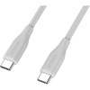 image:imageOtterBox 60W USBC 6ft Fast Charging Cable  White No Tangle Design with Cable Organizing Loop Soft Touch Flexible Silicone USBC to USBC Charging Cable