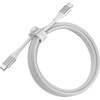 image:imageOtterBox 240W USBC 6ft Extended Power Fast Charging Cable White  Braided Design with Flexible Silicone Core Cable Organizing Loop USBC to USBC Charging Cable for Phones Laptops and Tablets